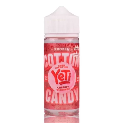 Frozen Cherry Strawbs By Yeti Cotton Candy 100ml Shortfill