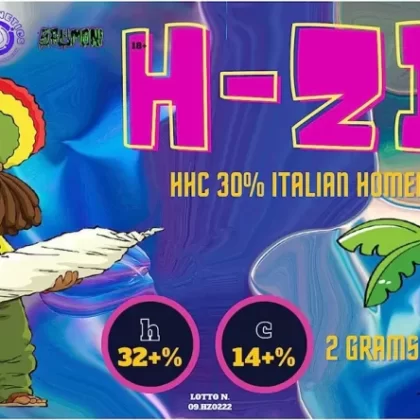 H-Ziz 1-10 Grammi – Handmade Dry Sift Hash – H4CBD 32% – CBD 14% – THC 0.2%
