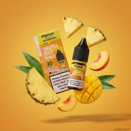 Dojoliq – Pineapple Peach Mango 10ml - 20mg/ml, 10mg/ml; Vaporesso; Pfirsich, Ananas