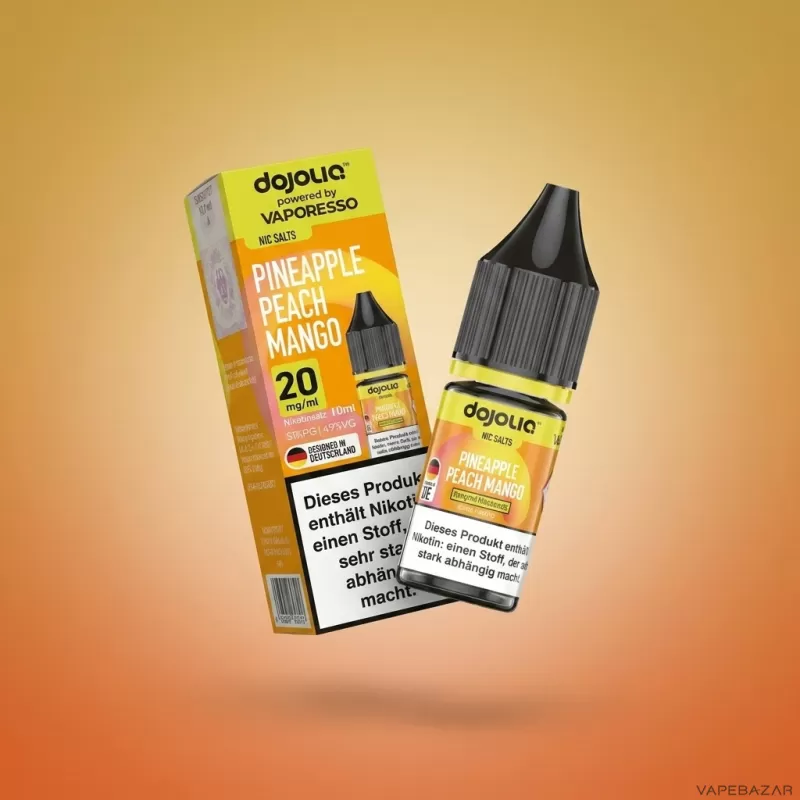 Dojoliq – Pineapple Peach Mango 10ml - 20mg/ml, 10mg/ml; Vaporesso; Pfirsich, Ananas - Image 2