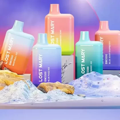 Lost Mary BM3500 Disposable Vape - Flavour#Blueberry Cherry Cranberry>Blue Sour Raspberry>Mad Blue>Rainbow Candy>Lemon Lime>Green Apple>Strawberry Watermelon Bubble Gum>Rainbow>Mary Bull Ice