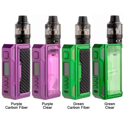 Lost Vape Thelema Quest 200W Box Mod Kit - Purple Clear