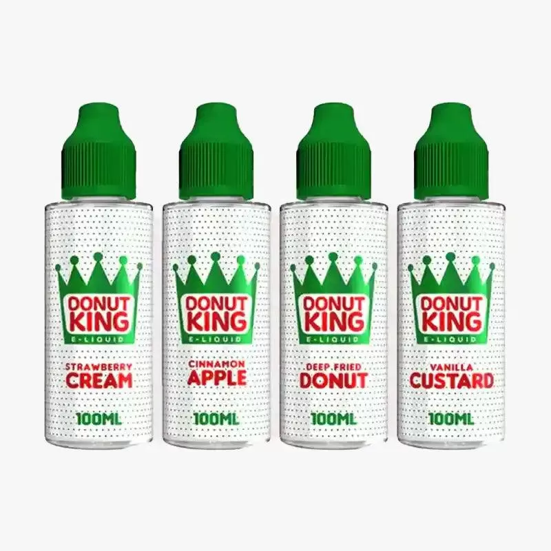 Donut King 100ml Shortfill E-Liquid - Banana & Strawberry Cooler