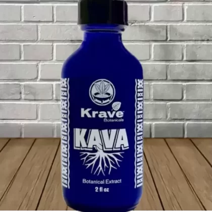 Krave Botanicals Kava Extract Shot 2oz - size#Single 2oz Bottle>12ct Case (4BAB38)