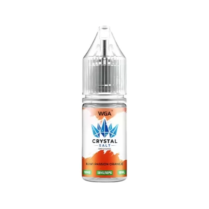 WGA Crystal Kiwi Passion Orange Nic Salt Vape Juice - 10 Pack