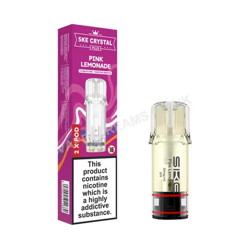 SKE Crystal Plus Pink Lemonade Prefilled Pod - Vapestreams Co