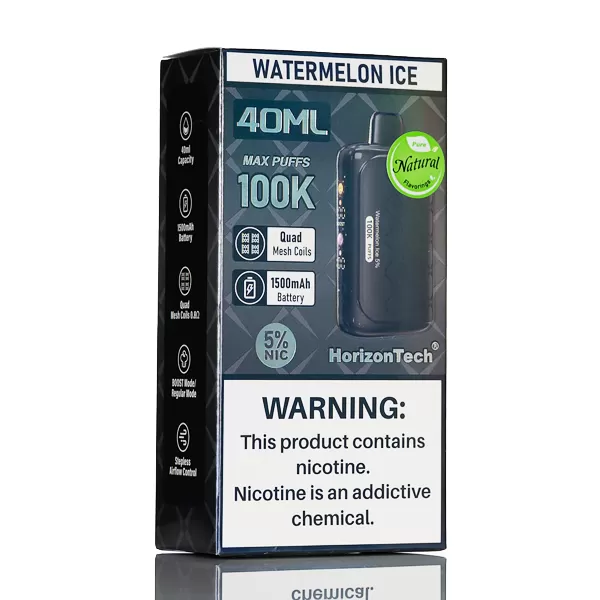 HorizonTech 100K 100000 Puffs Disposable Vape - 40mL - Sour Apple - Image 2