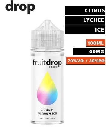 Citrus + Lychee + Ice eLiquid by Fruit Drop 100ml