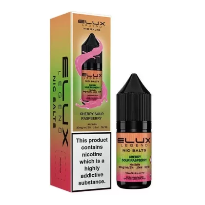 Elux Legend Cherry Sour Raspberry Nic Salt E-Liquid - Nicotine Strength#5mg>10mg>20mg