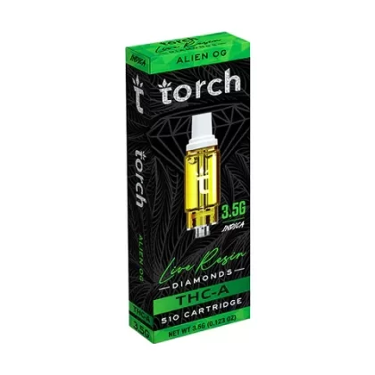 THC Vape Cartridge – Torch 3500mg Alien OG Cart 80%THC