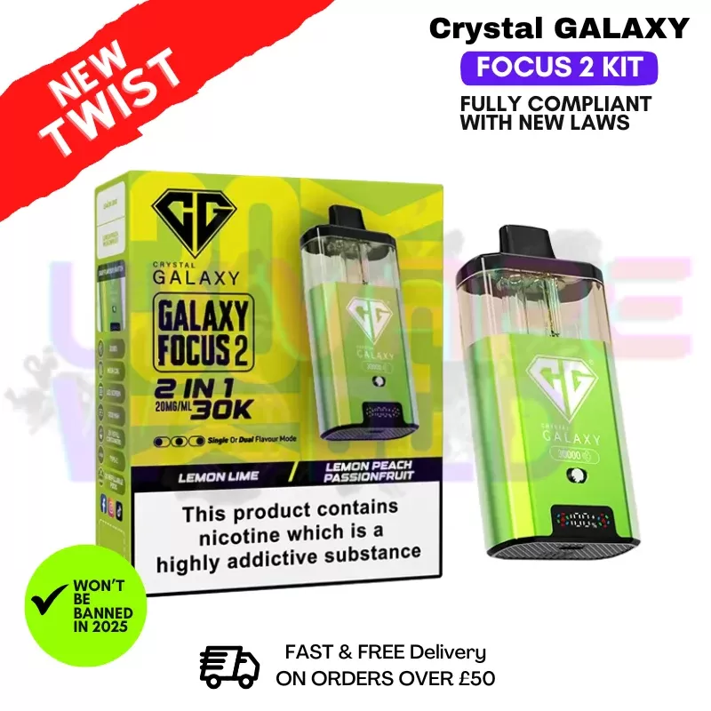Lemon Lime Crystal Galaxy 30K Focus 2 Puff Kit