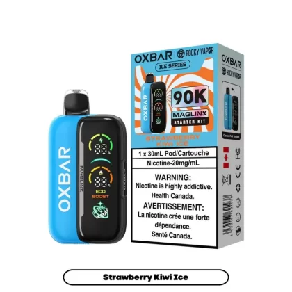 Strawberry Kiwi Ice – Rocky Vapor Oxbar Maglink 90K kit