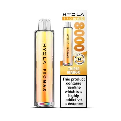 Hyola Pro Max 8000 Prefilled Pod Kit Triple Mango - Nicotine Strength#20mg (635DAF)