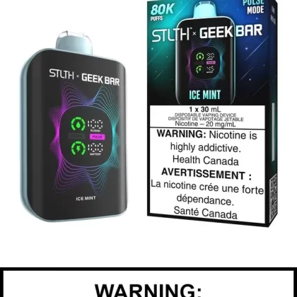 Ice Mint STLTH x Geek Bar 80K Disposable Vape