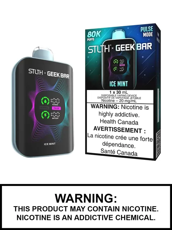 Ice Mint STLTH x Geek Bar 80K Disposable Vape