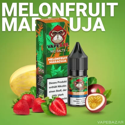 VapeApe – Melonfruit Maracuja – Nic Salts - 10mg/ml, 20mg/ml