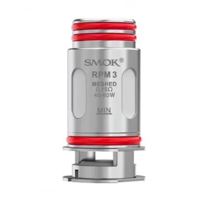 SMOK RPM3 Mesh 0.15ohm / 0.23ohm Replacement Coils – Single / Packs - Single Coils, Pack of 5 x Coils; 0.15ohm Mesh Coil, 0.23ohm Mesh Coil
