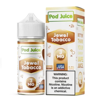 Pod Juice - Jewel Tobacco - 100ML E-Liquid - 3MG