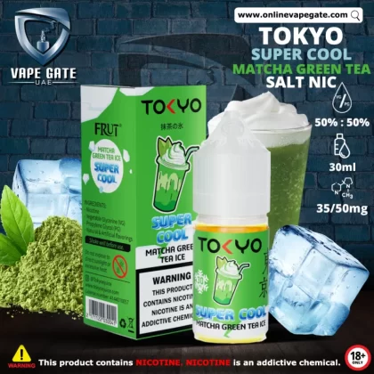 Tokyo Super Cool Matcha Green Tea Ice Saltnic 30ml - 20 mg - 30 ml