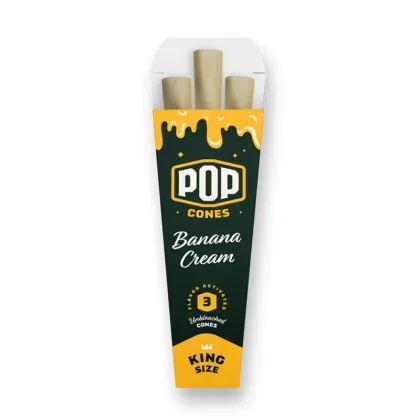 Pop Cones Unbleached - Flavor#Wild Grape>Tropical Mango>Super Sweet>Banana Cream>Strawberry Jam>Blueberry Dream>Watermelon Sugar (3A29C8)