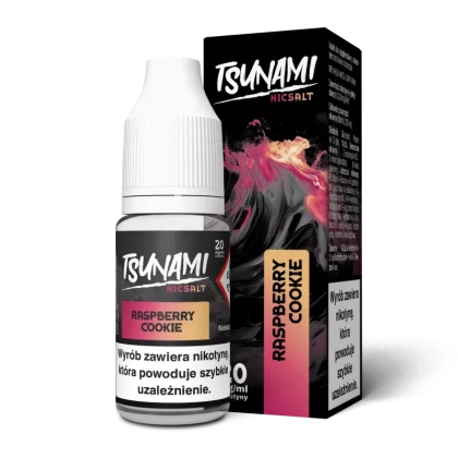 Liquid Tsunami Salt 20mg 10ml Raspberry Cookie