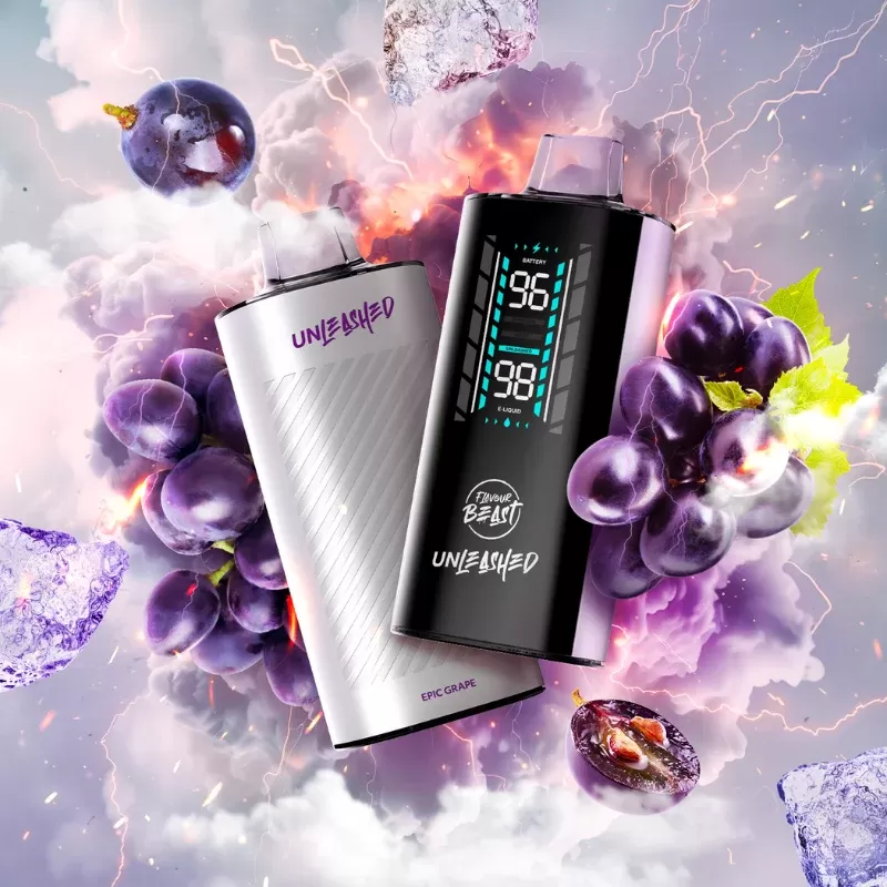 Flavour Beast Unleashed DCP 20K Epic Grape Iced Disposable Vape