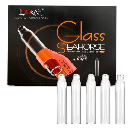 Lookah Seahorse Replacement Glass – 2-Pack or 5-Pack Borosilicate Tubes - Discountvapepen