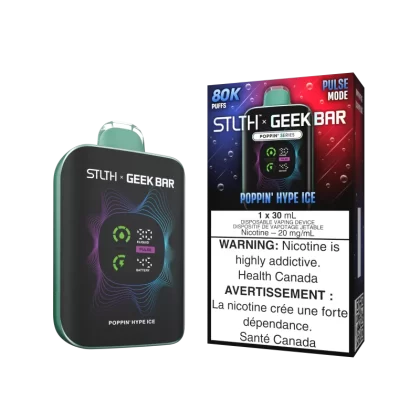 STLTH X GEEK BAR - Poppin' Hype Ice - 20 mg/mL (wholeseller) - Excise ON, 20 mg/mL (wholeseller) - Excise AB (98E196)