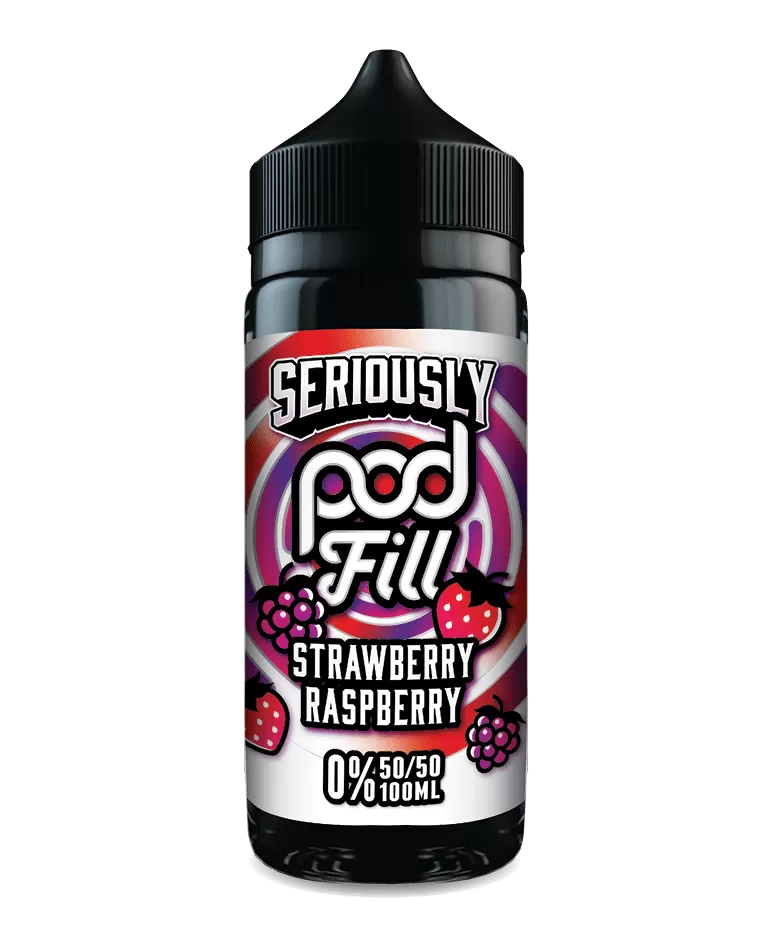 Strawberry Raspberry Pod Fill E Liquid 100ml – 50VG - Vapestorm Co
