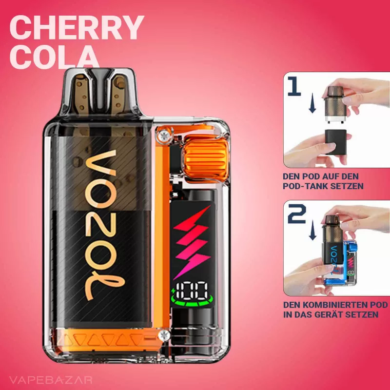 Vozol Vista Plug – Cherry Cola Starter Kit - Vapebazar - Image 2