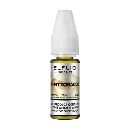 Mint Tobacco Elfliq Nic Salt by Elfbar - 10ml - Vape Product, Vape Product (C7E072)