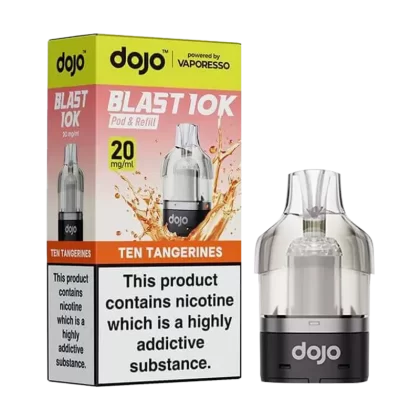 Ten Tangerines Dojo Blast 10K Refill Pack - 20mg - Vape Product (E826C9)