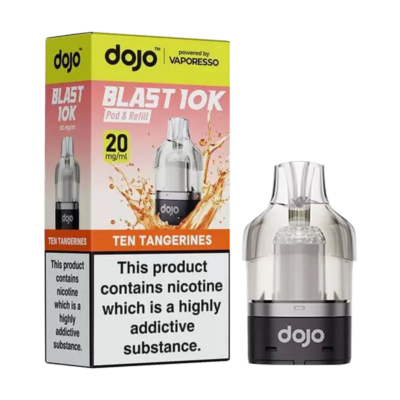 Ten Tangerines Dojo Blast 10K Refill Pack - 20mg - Vape Product (E826C9)