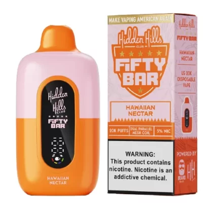 Hawaiian Nectar Disposable Vape (20000 Puffs) by Hidden Hills x Fifty Bar
