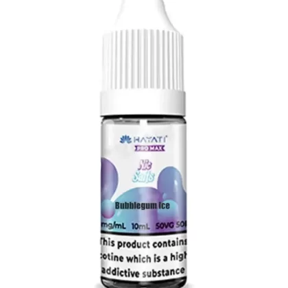Hayati Pro Max Bubblgum Ice Nic Salt Vape Juice - 10mg