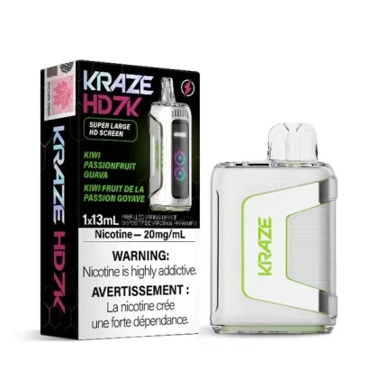Kraze HD 7K – Kiwi Passionfruit Guava Disposable Vape