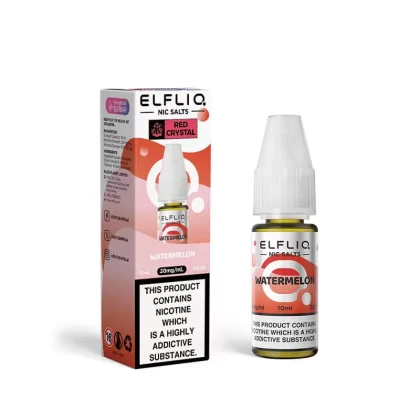 Elf Bar ElfLiq x Crystal Watermelon 10ml Nic Salt E-Liquid - 20mg - 20mg