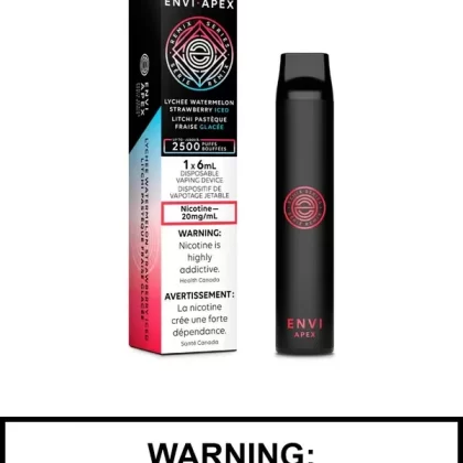 Lychee Watermelon Strawberry Iced by ENVI Apex Disposable Vapes