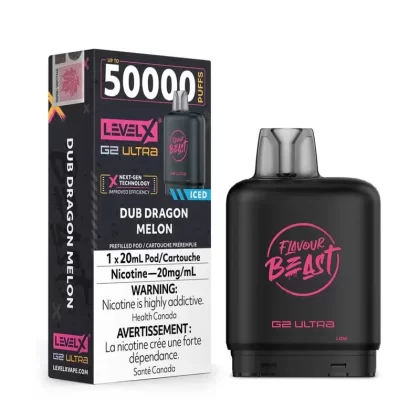 Flavour Beast Level X G2 Ultra 50k – Dub Dragon Melon Iced (PROV)
