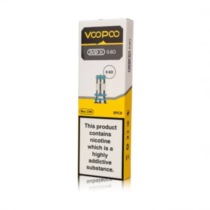 Voopoo PNP-X 0.15ohm, 0.3ohm & 0.6ohm Replacement Coils – Singles & Packs of 5 - Single Coil, Pack of 5 x Coils; 0.15ohm 40-60 Watts, 0.3ohm 32-40 Watts