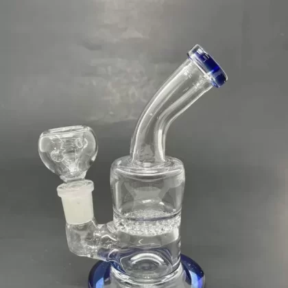 5″ Blue Honeycomb Shower Bend Bong