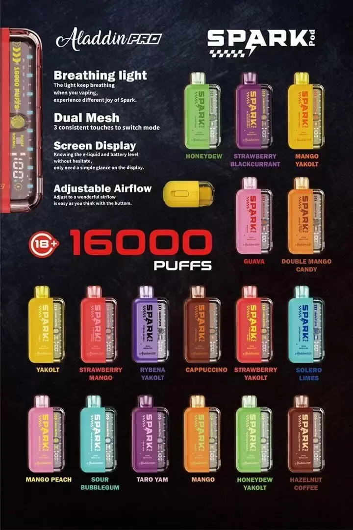 ALADDIN PRO SPARK 16000 Puffs - Strawberry Blackcurrant - Image 3