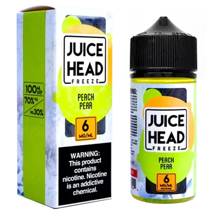 Juice Head Peach Pear Chilled Vape e-Liquid 100mL - Beyondvape
