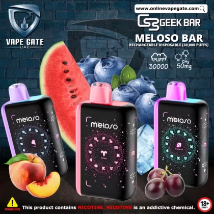Geek Bar Meloso Bar Rechargeable Disposable Vape (30,000 Puffs) - 35 mg / Juicy Peach