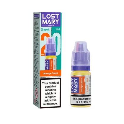 Orange Juice Nic Salt E-Liquid by Lost Mary - 10mg - Medium Strength