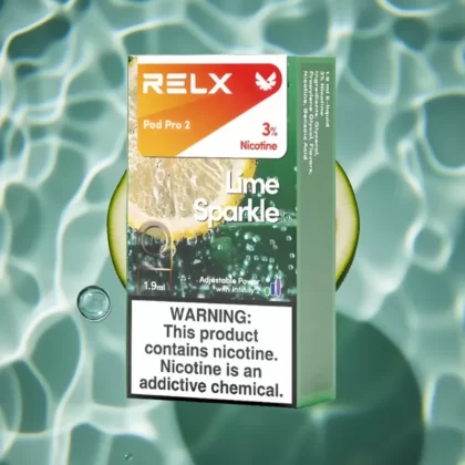 RELX Pod Pro 2 Lime Sparkle 3% Nicotine 600 Puffs 1.9ml with 3 Voltage Modes - Bangvapeaustralia