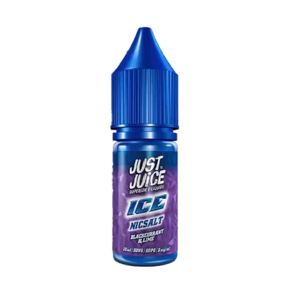 Just Juice Ice Blackcurrant & Lime Nic Salt Vape Juice - 10 Pack - Strength 20mg