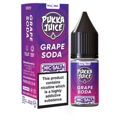 Pukka Juice Grape Soda Nic Salt E-Liquid - 20mg