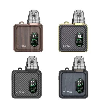 Oxva Xlim Sq Pro Pod Kit - Colour#Black Carbon>Bronze Wood>Gold CF>Gunmetal Wood>Mauve White>Spring White>Gentle Blue>Pastel Pink