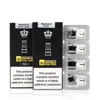 Uwell Crown M Replacement Coils - 0.4/0.8 Ohms Twin Coil, 0.6 Ohms